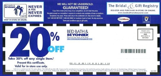 Bed Bath and Beyond Coupon